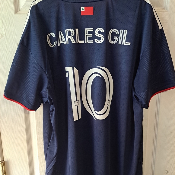 Adidas New England Revolution Authentic Jersey Size 2XL NWT 22/23 CARLES GIL - Picture 2 of 8
